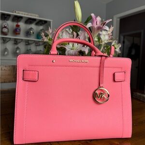 Michael Kors Coral Pink Satchel